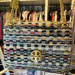 Tory Burch Kira Tweed Small Convertible Shoulder/Crossbody Bag